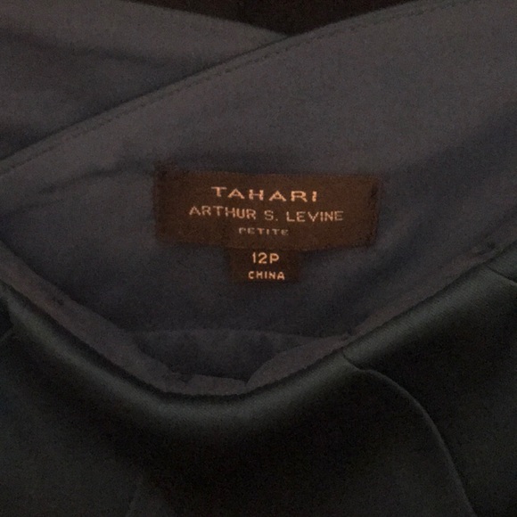 Tahari cerulean blue strapless dress - Picture 5 of 5